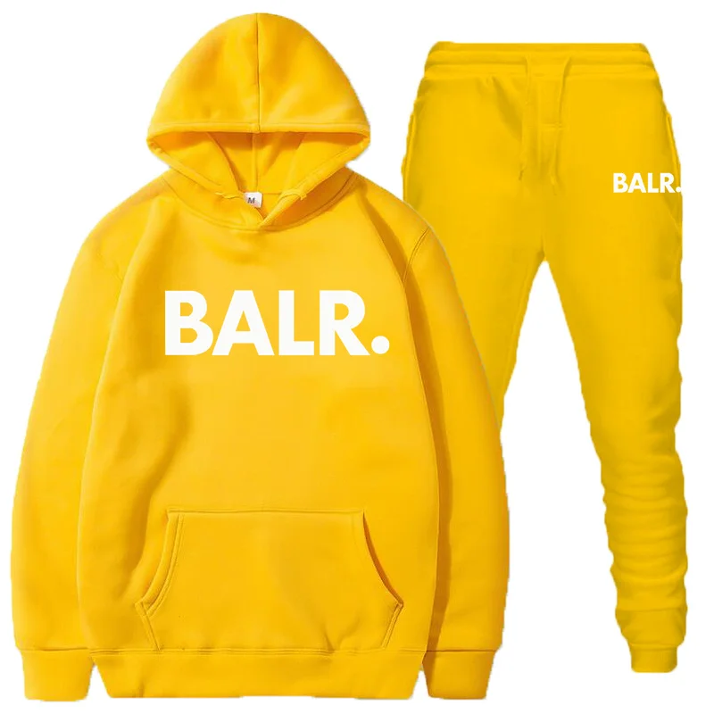 Sports Fitness BALR Men Women Set Hoodies+Pants 2 Pieces Sets Autumn Winter Hooded Tracksuit Male Sportswear Gym Sudadera Hombre
Sports Fitness BALR Men Women Set Hoodies+Pants 2 Pieces Sets Autumn Winter Hooded Tracksuit Male Sportswear Gym Sudadera Hombre