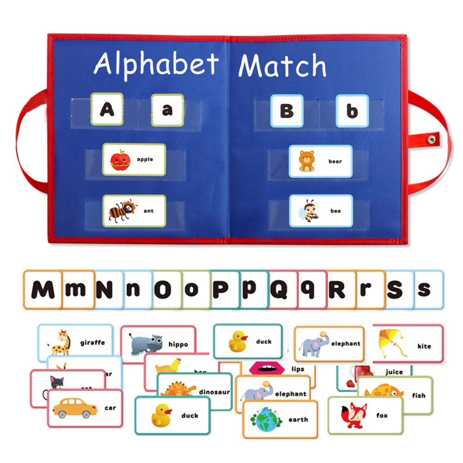 

Новорожденный ребенок Монтессори Алфавит игра Uppercase Lowercase буква игра для раннего развития игрушки для детей Подарки