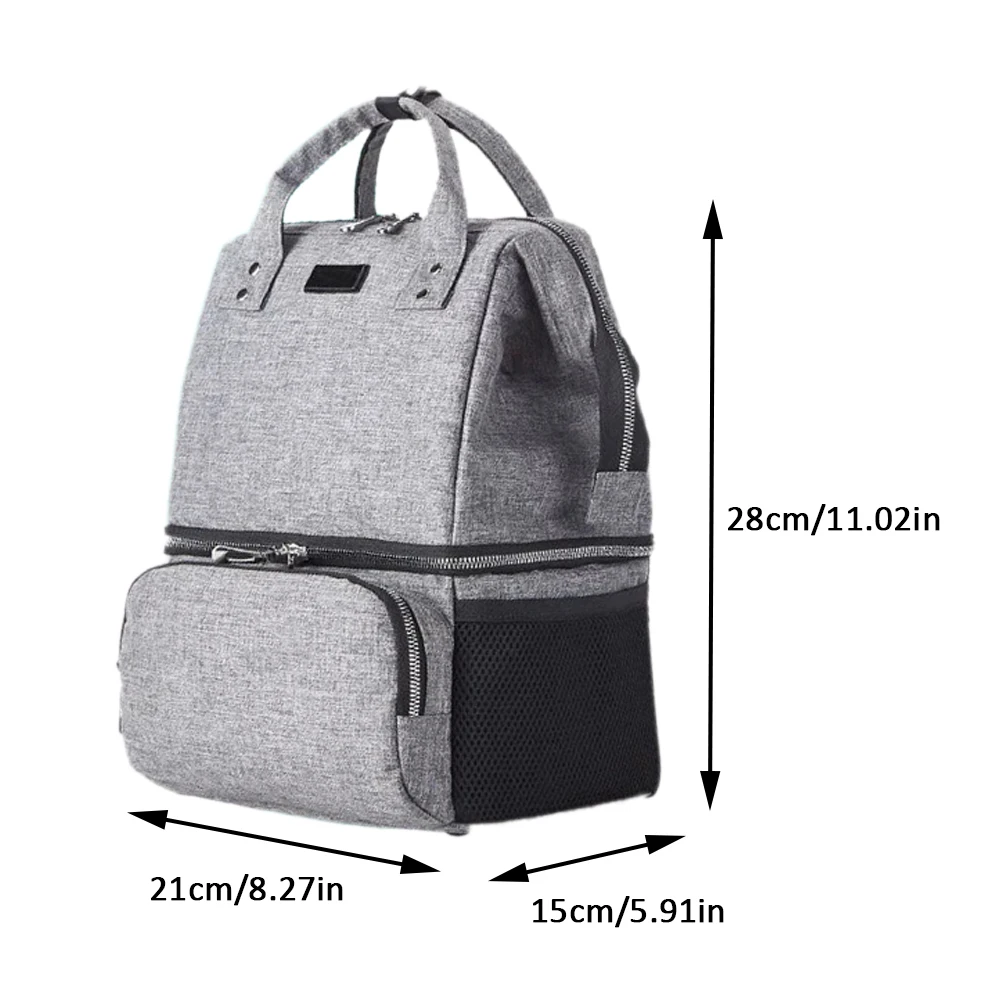 Mummy Bag Waterproof Shoulder Double Dry Wet Separation Insulation Lunch Bag Large Back Milk Baby Bottle Bag For Outdoor
Mummy Bag Waterproof Shoulder Double Dry Wet Separation Insulation Lunch Bag Large Back Milk Baby Bottle Bag For Outdoor