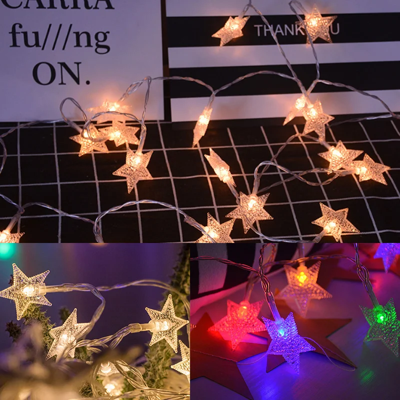 1.5/3/4/6/7.5/10M Christmas Garland Led Star Lights Outdoor Xmas Tree Hanging Ornaments For Party Holiday Wedding String Lights
1.5/3/4/6/7.5/10M Christmas Garland Led Star Lights Outdoor Xmas Tree Hanging Ornaments For Party Holiday Wedding String Lights