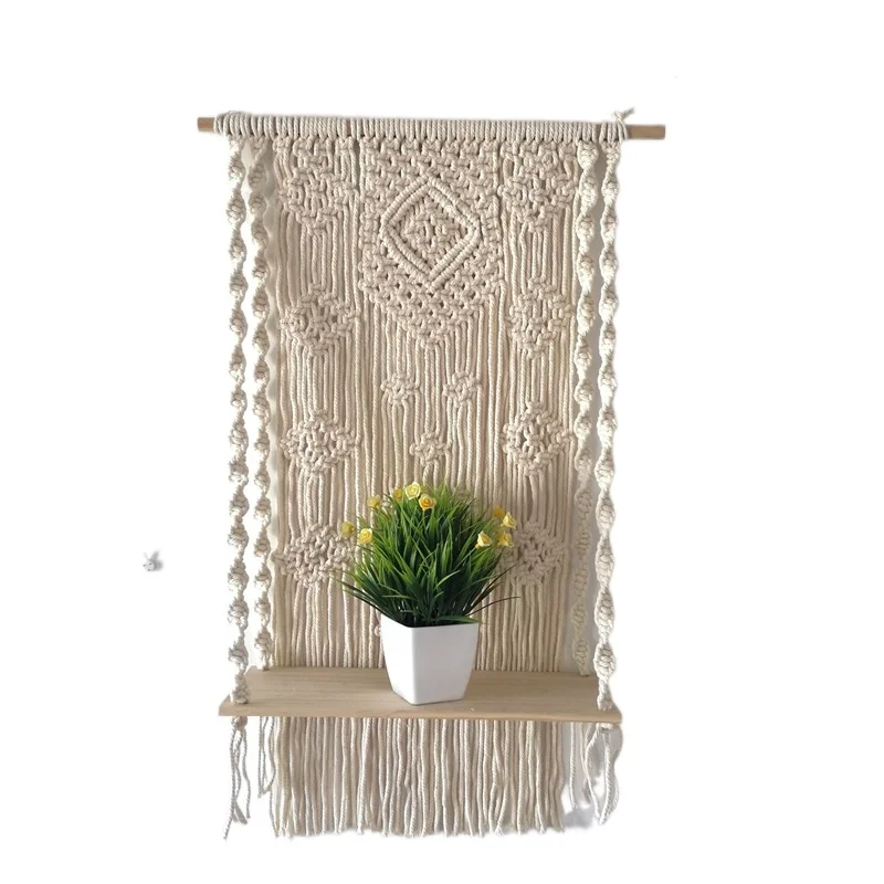 Nordic Style Hand-woven Tapestry Shelf Bedroom Living Room Home Hotel Homestay Decoration
Nordic Style Hand-woven Tapestry Shelf Bedroom Living Room Home Hotel Homestay Decoration
