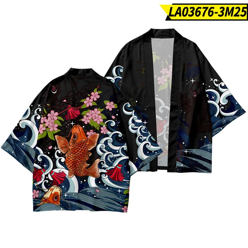 Summer Crap Wave Printed Japanese Style Samurai Kimono Pants Suit Streetwear Men Women Cardigan Japan Harajuku Clothes
Summer Crap Wave Printed Japanese Style Samurai Kimono Pants Suit Streetwear Men Women Cardigan Japan Harajuku Clothes