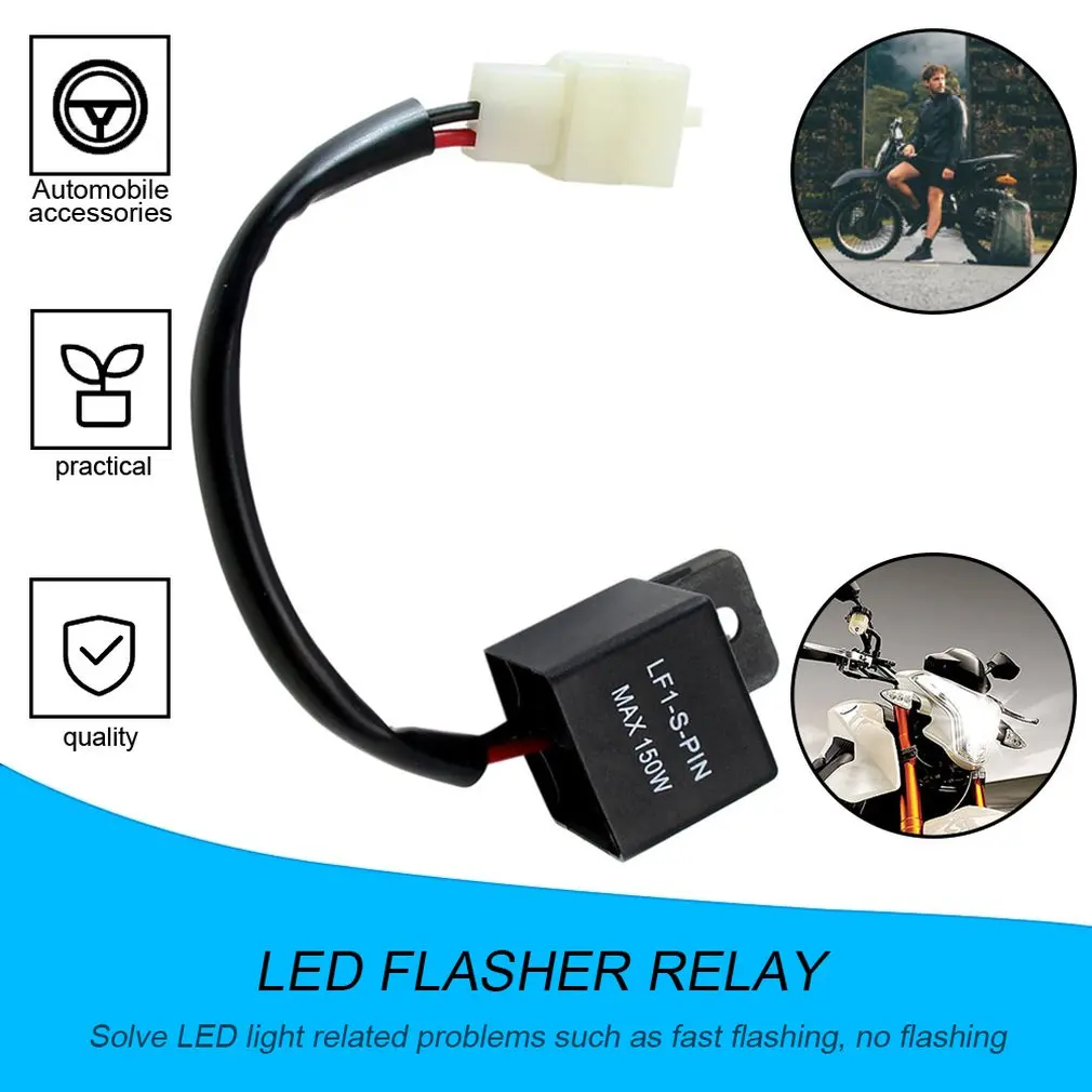 12V 2-Pin Motorcycle Electronic LED Flasher Relay 150W LED Turn Signal Bulbs LED Turn Indicator Light Flasher Blinker Relay
12V 2-Pin Motorcycle Electronic LED Flasher Relay 150W LED Turn Signal Bulbs LED Turn Indicator Light Flasher Blinker Relay