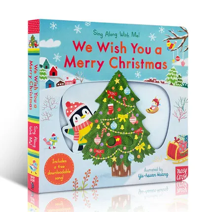 

Original Children Popular Books Sing Along with Me!;We Wish You A Merry Christmas Colouring English Activity Story Picture Book