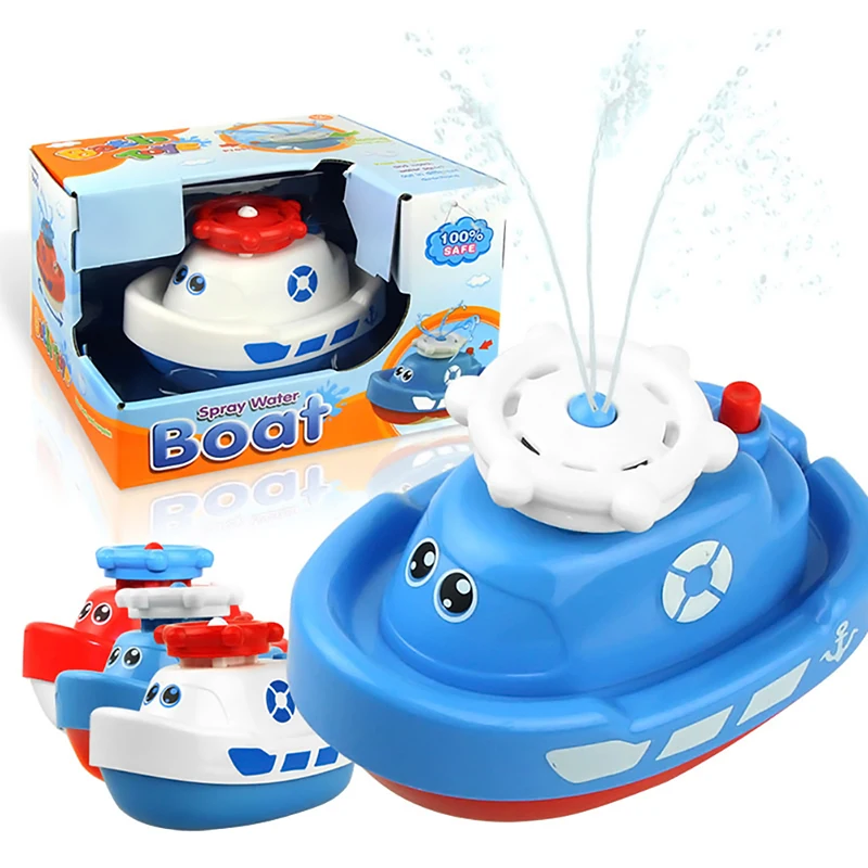 Cartoon Funny Baby Bath Toy Electric Rotating Spraying Water ship Toy Infant Water Jet Boat Bathroom Bathtub Kid Gift Bath Toy
Cartoon Funny Baby Bath Toy Electric Rotating Spraying Water ship Toy Infant Water Jet Boat Bathroom Bathtub Kid Gift Bath Toy