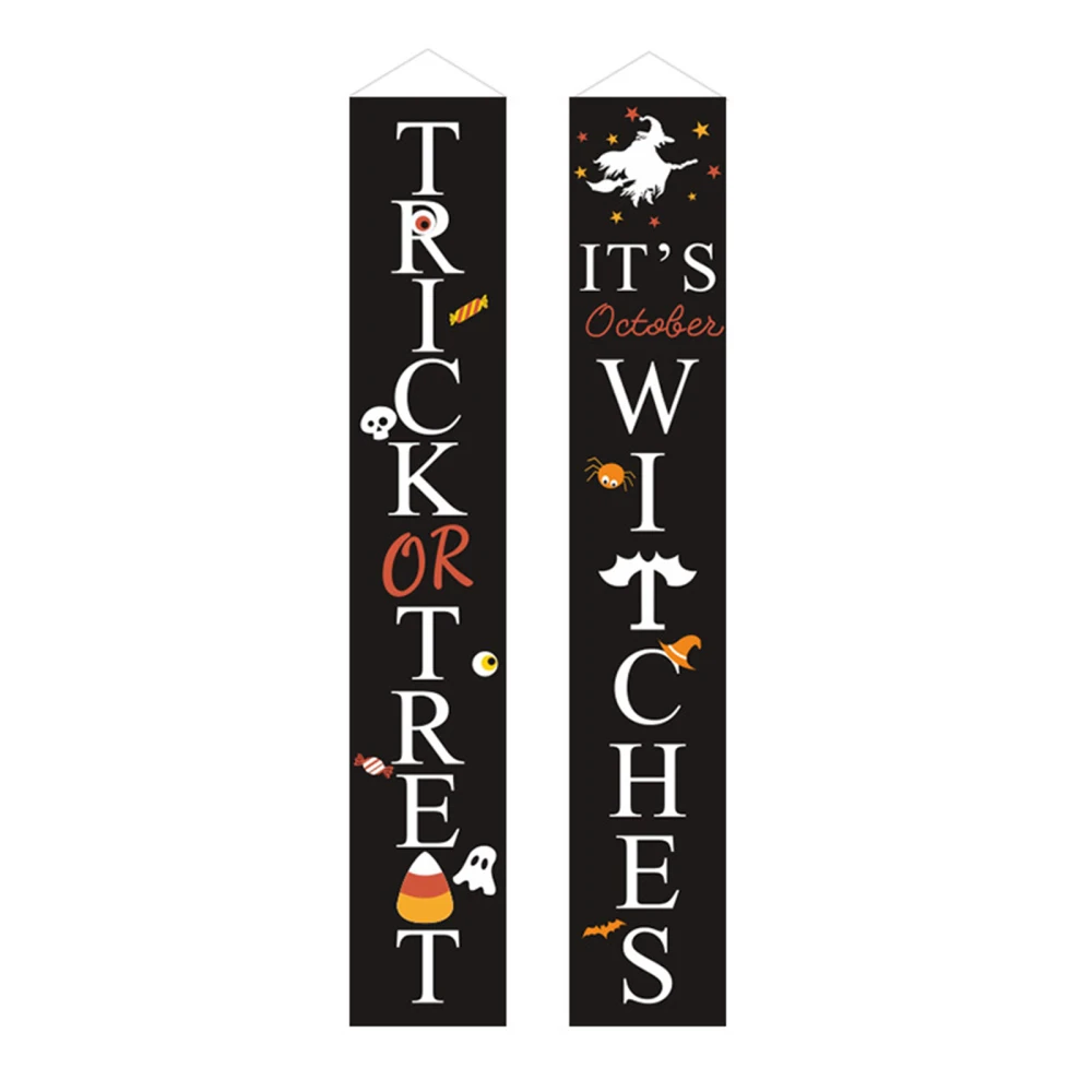 

Знак крыльца Хэллоуин Висячие баннеры приветственные знаки для входной двери наружные украшения
