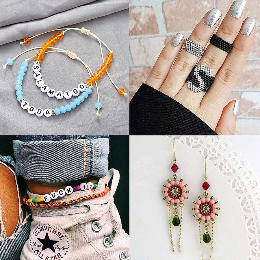 White Round Letter Beads for Bracelets Heart Alphabet Diy Accessories with Tools Glass Seed Beads Handmade Jewelry Making Kit
White Round Letter Beads for Bracelets Heart Alphabet Diy Accessories with Tools Glass Seed Beads Handmade Jewelry Making Kit