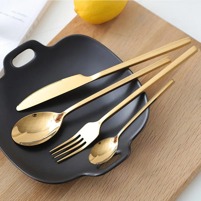 24pcs New Golden Top Quality Stainless Steel Steak Knife Fork Party Cutlery Set Gold Cutlery Kinfe Forks Tableware
24pcs New Golden Top Quality Stainless Steel Steak Knife Fork Party Cutlery Set Gold Cutlery Kinfe Forks Tableware
