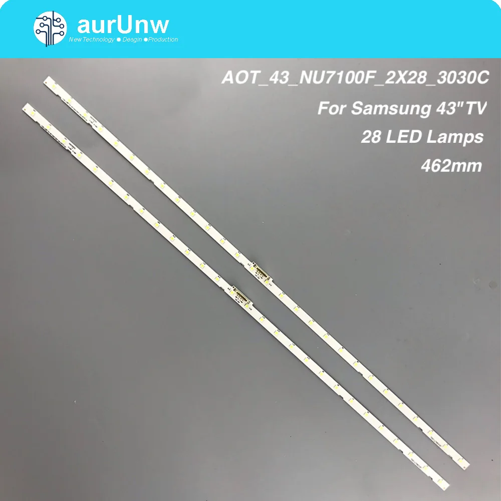 2Pcs LED Backlight strip 28 lamp for Samsung 43"TV UE43NU7100 AOT_43_NU7100F BN44-00947A UE43NU7120 UE43NU7170 BN96-45954A
2Pcs LED Backlight strip 28 lamp for Samsung 43"TV UE43NU7100 AOT_43_NU7100F BN44-00947A UE43NU7120 UE43NU7170 BN96-45954A
