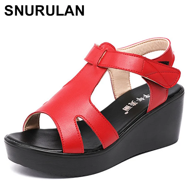 SNURULANRed Wedges Heel Sandals For Women 2021 Summer New Platform Large Size Ladies Gladiator Sandals
SNURULANRed Wedges Heel Sandals For Women 2021 Summer New Platform Large Size Ladies Gladiator Sandals