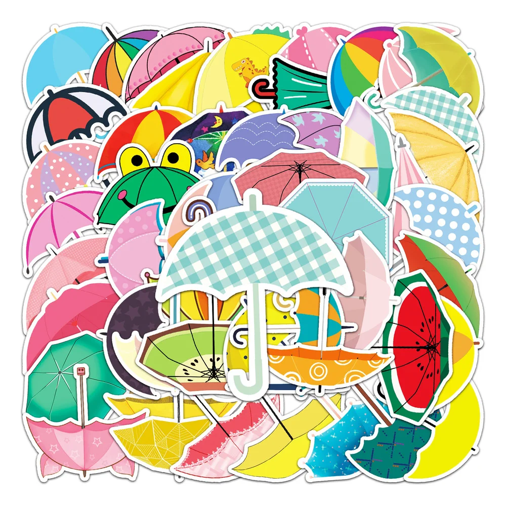 50Pcs Cute Color Umbrella Pattern PVC Stickers for Car Suitcase Car Helmet Luggage Graffiti Sticker for Phone Case Home Decals
50Pcs Cute Color Umbrella Pattern PVC Stickers for Car Suitcase Car Helmet Luggage Graffiti Sticker for Phone Case Home Decals