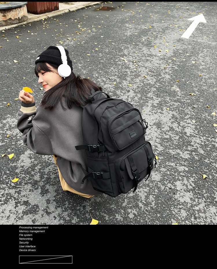 PB3925 Tooling style college student campus school bag street personality leisure travel backpack
PB3925 Tooling style college student campus school bag street personality leisure travel backpack