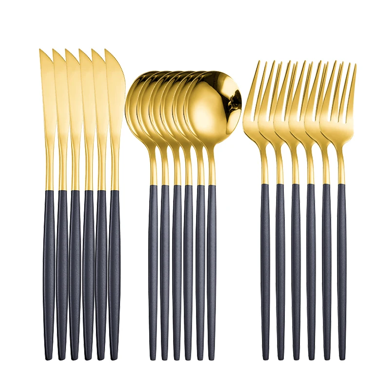 Stainless Steel Dinner Black Gold Dinnerware Set Knife Fork Coffee Spoon Cutlery Set Kitchen Tableware Silverware Sets Dropship
Stainless Steel Dinner Black Gold Dinnerware Set Knife Fork Coffee Spoon Cutlery Set Kitchen Tableware Silverware Sets Dropship