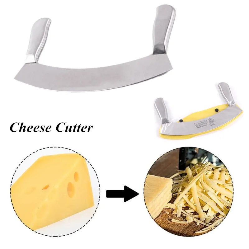 Double Edge Stainless Steel Double Handle Dining Gardening Kitchen Vegetable Pizza Herb Cheese Cutting Knife Cutting Tool
Double Edge Stainless Steel Double Handle Dining Gardening Kitchen Vegetable Pizza Herb Cheese Cutting Knife Cutting Tool