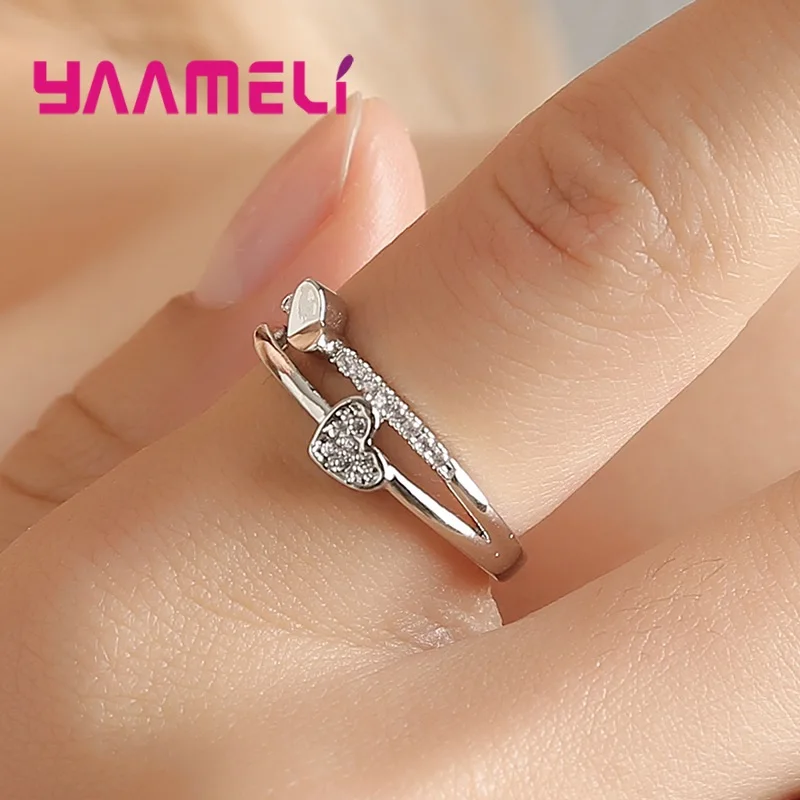Heart Shape Female Promise Ring 925 Sterling Silver Cubic Zircon Engagement Wedding Band Rings for Women Bridal Fine Jewelry
Heart Shape Female Promise Ring 925 Sterling Silver Cubic Zircon Engagement Wedding Band Rings for Women Bridal Fine Jewelry