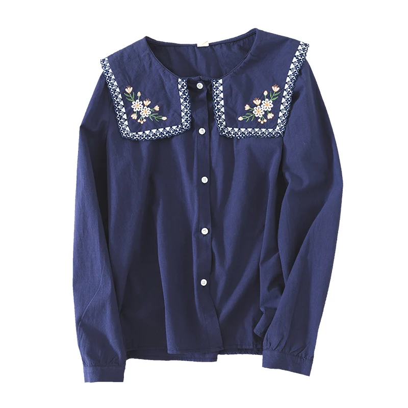 Lamtrip Sweet Kawaii Square Collar Romantic Floral Surface Embroidery Long Sleeve Cotton Shirt Blouse Mori Girl
Lamtrip Sweet Kawaii Square Collar Romantic Floral Surface Embroidery Long Sleeve Cotton Shirt Blouse Mori Girl