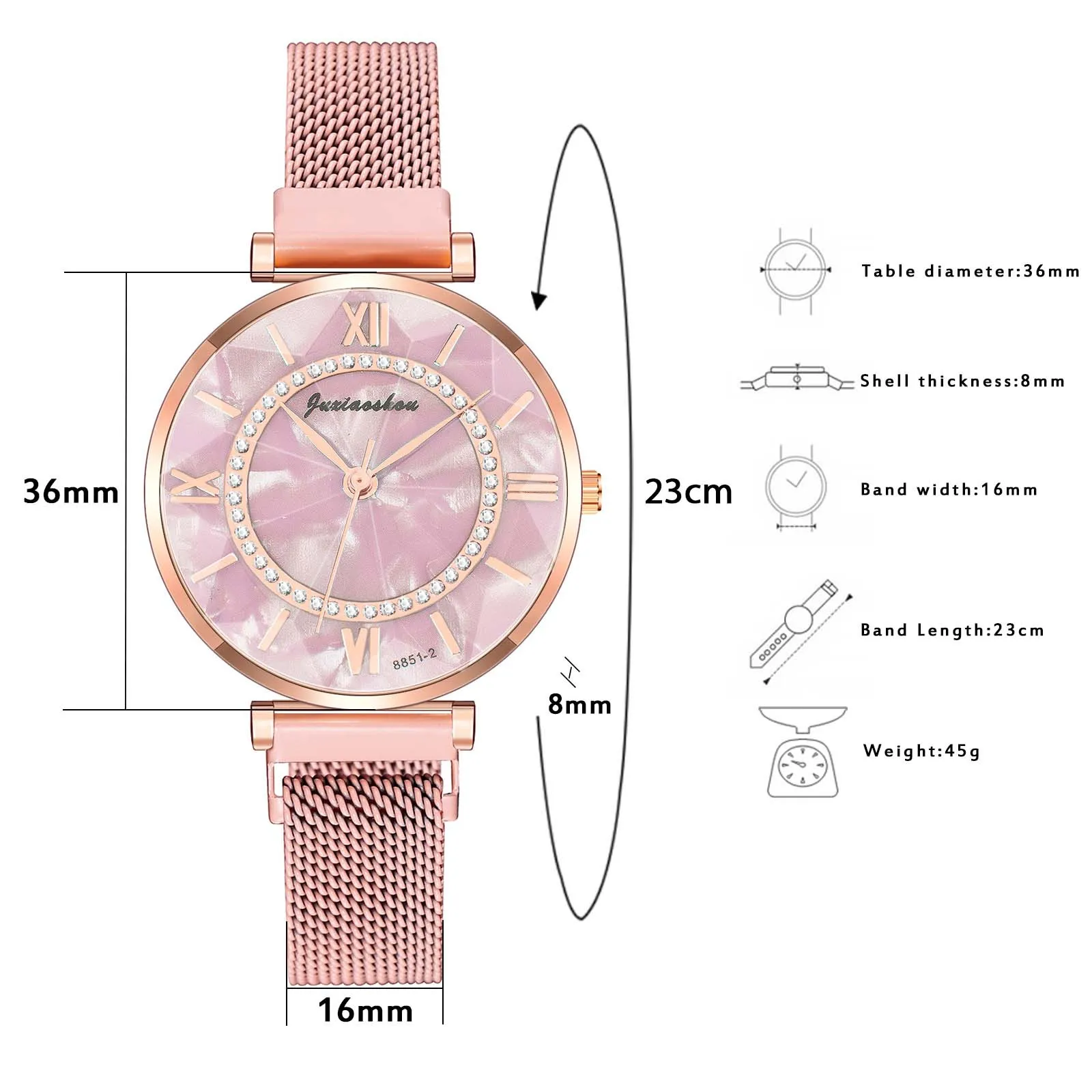 Women Fashion Watch Clock Stainless Steel Casual Dress Wrist Crystal Jewelry Vetement Fille Ropa nia Meisjes
Women Fashion Watch Clock Stainless Steel Casual Dress Wrist Crystal Jewelry Vetement Fille Ropa nia Meisjes