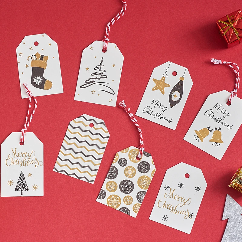 Merry Christmas Tags Labels Gifts Wrapping Paper Hanging Tags Santa Claus Paper Cards Xmas DIY Crafts Party memo
Merry Christmas Tags Labels Gifts Wrapping Paper Hanging Tags Santa Claus Paper Cards Xmas DIY Crafts Party memo
