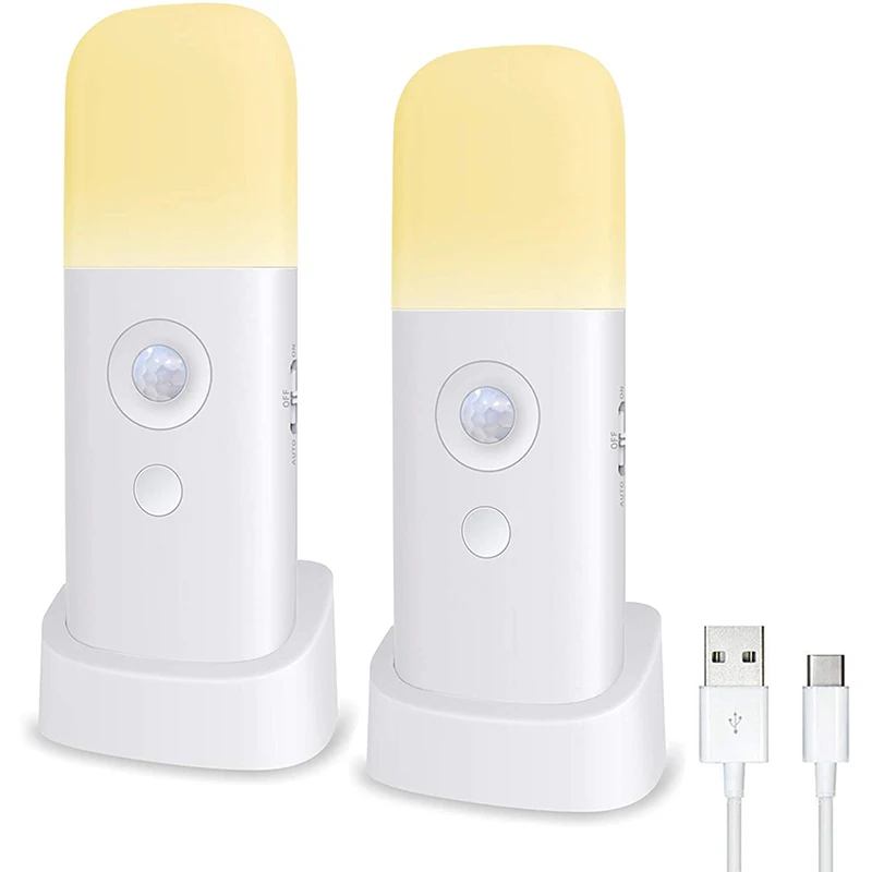 Motion Sensor Light Indoor, Dimmable LED Night Light, Build in 2000MAh Rechargeable Battery Operated, Portable .(2Pack)
Motion Sensor Light Indoor, Dimmable LED Night Light, Build in 2000MAh Rechargeable Battery Operated, Portable .(2Pack)