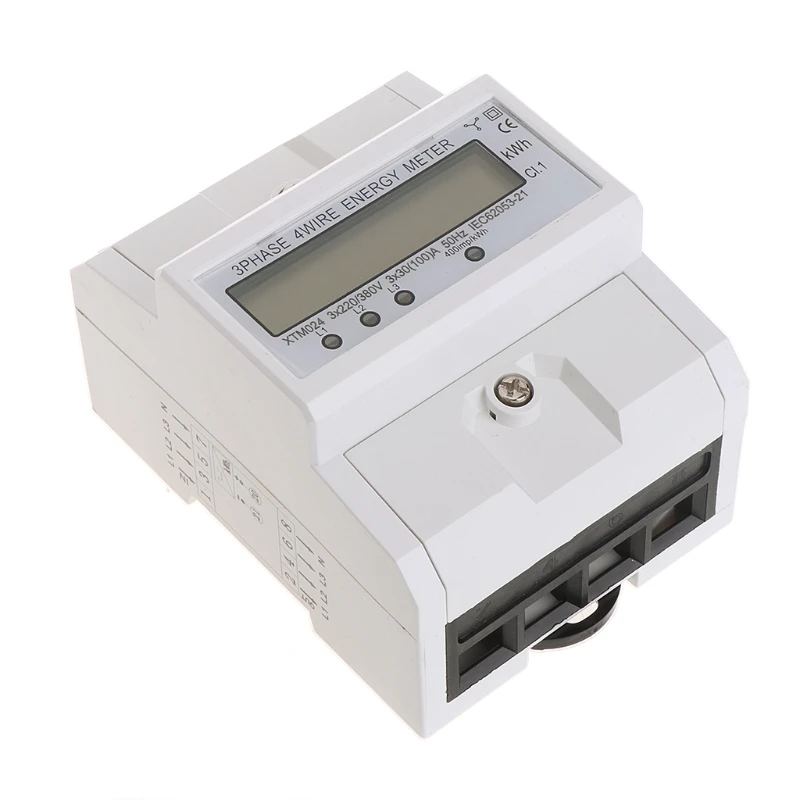 Three Phase Four Wire LCD Digital Display Wattmeter Power Consumption Energy Meter kWh AC 230V 50-60Hz Electric Din Rail
Three Phase Four Wire LCD Digital Display Wattmeter Power Consumption Energy Meter kWh AC 230V 50-60Hz Electric Din Rail