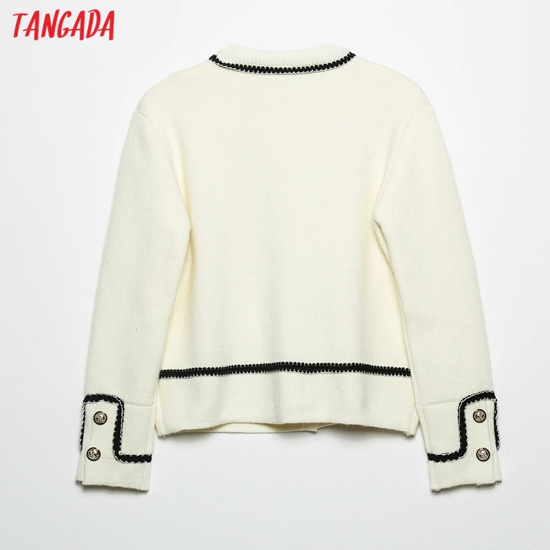 Tangada 2021 Autumn Winter Women Beige Knitted Cardigan Sweater Jumper Vintage Long Sleeve Button-up Female Outerwear 6H120
Tangada 2021 Autumn Winter Women Beige Knitted Cardigan Sweater Jumper Vintage Long Sleeve Button-up Female Outerwear 6H120