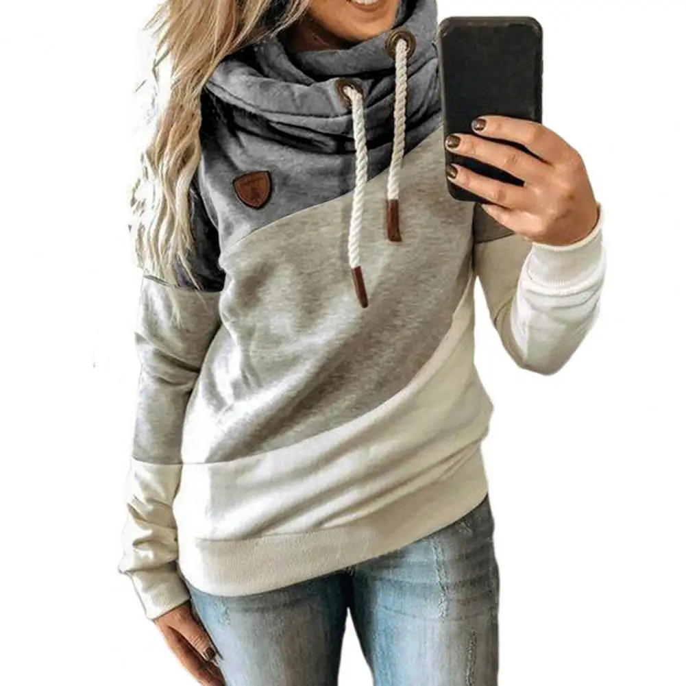 Women Hoodies Long Sleeve Casual Color Block Patchwork Drawstring Hooded Ladies Sweatshirt Streetwear Autumn Winter
Women Hoodies Long Sleeve Casual Color Block Patchwork Drawstring Hooded Ladies Sweatshirt Streetwear Autumn Winter