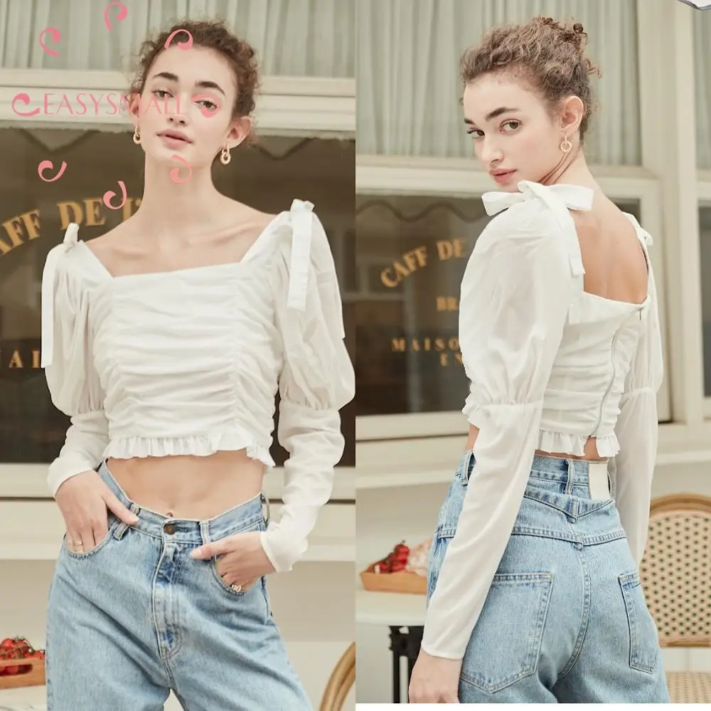 EASYSMALL for love lemons Women dress Spring Square collar high-end streetwear Clothing High Waist Long puff Sleeve blouses
EASYSMALL for love lemons Women dress Spring Square collar high-end streetwear Clothing High Waist Long puff Sleeve blouses