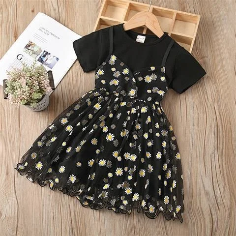 Summer t Shirt 2-8 Years Princess Girls Dress Casual Party Comfortable Sleeveless Outfit for Kids Girls 
Summer t Shirt 2-8 Years Princess Girls Dress Casual Party Comfortable Sleeveless Outfit for Kids Girls