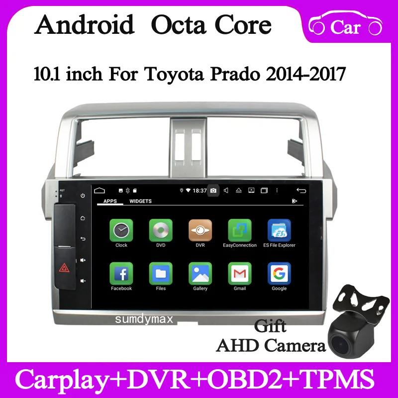 

2din special Android10 Car radio for toyota Prado LC950 2014-2017 car multimedia gps navi audio wifi DSP carplay auto 4+128G