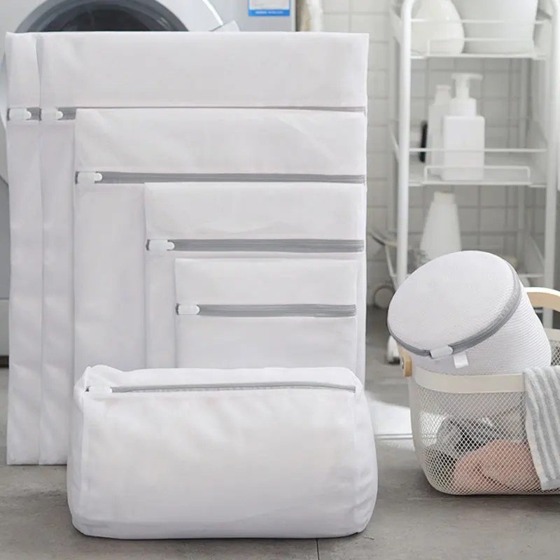 Home Fine Mesh Laundry Bag Washing Lingerie Thickening Saver Bra Clean Underwear Protecting Clothes Polyester Material Classic
Home Fine Mesh Laundry Bag Washing Lingerie Thickening Saver Bra Clean Underwear Protecting Clothes Polyester Material Classic