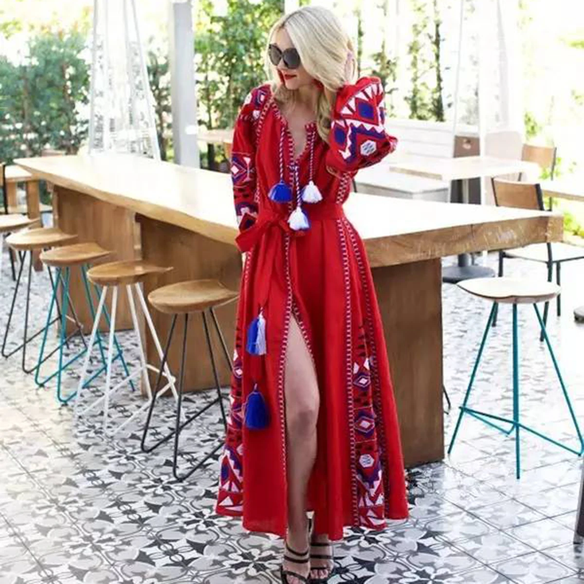 Платье Jastie женское хлопково-льняное в стиле бохо, этническое платье с вышивкой и длинным рукавом, осенне-зимнее платье, украинские платья ср... 
Платье Jastie женское хлопково-льняное в стиле бохо, этническое платье с вышивкой и длинным рукавом, осенне-зимнее платье, украинские платья ср...