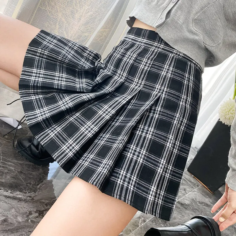 Harajuku Cute Skirts Women Kawaii Plaid High Waist A-line Pleated Mini Skirts Rainbow Korean Japanese School Uniform
Harajuku Cute Skirts Women Kawaii Plaid High Waist A-line Pleated Mini Skirts Rainbow Korean Japanese School Uniform