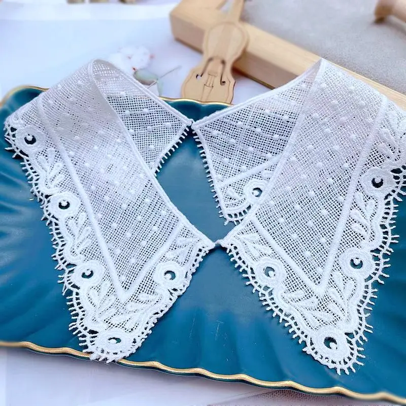 Milk Silk Lace Collar Children's Wear False Collar Water-Soluble Embroidery Dress Collar Lace Trim Fabric Accessories Decoration
Milk Silk Lace Collar Children's Wear False Collar Water-Soluble Embroidery Dress Collar Lace Trim Fabric Accessories Decoration