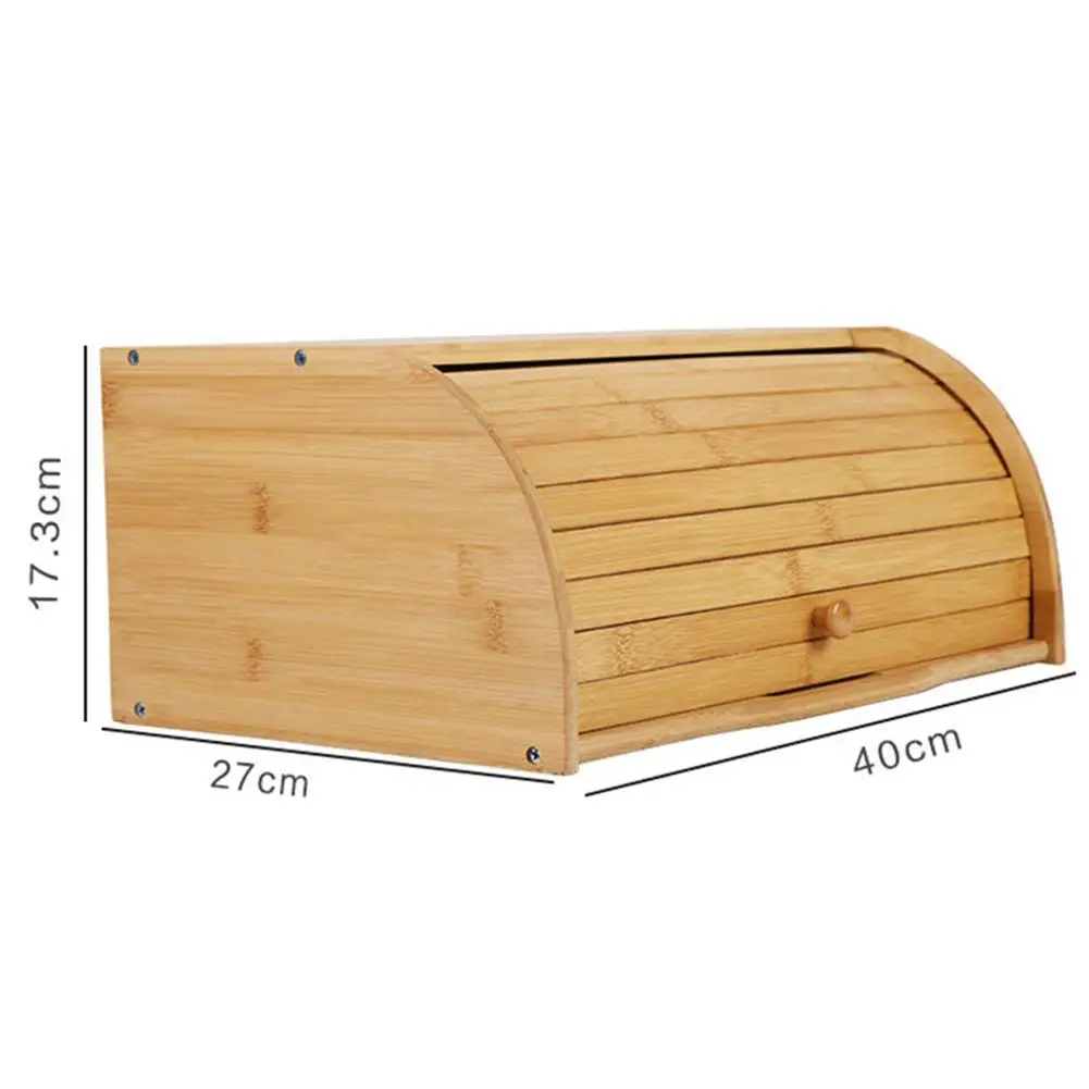 Bamboo Bread Box With Lid Exquisitely Polished Smooth Surface Dust-proof Simple Pastry Fruit Storage Box Organizer For Kitchen
Bamboo Bread Box With Lid Exquisitely Polished Smooth Surface Dust-proof Simple Pastry Fruit Storage Box Organizer For Kitchen