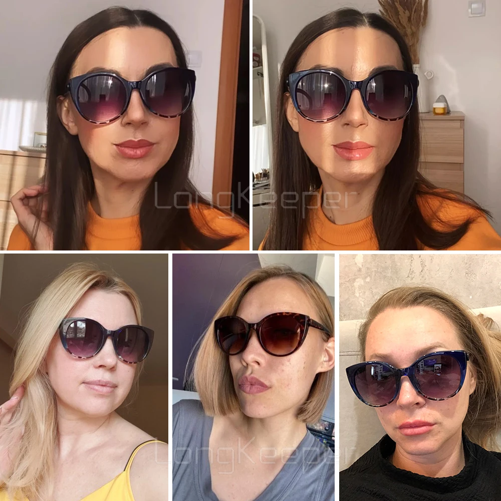 Luxury Cat Eye Sunglasses Women 2021 Oversized Gradient Glasses Retro Blue Leopard Shades lunette de soleil femme
Luxury Cat Eye Sunglasses Women 2021 Oversized Gradient Glasses Retro Blue Leopard Shades lunette de soleil femme