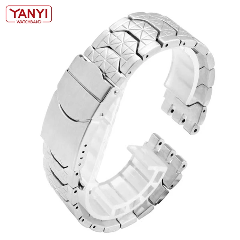 316L Stainless steel watchband for swatch watch band Solid steel strap silver black color 19mm
316L Stainless steel watchband for swatch watch band Solid steel strap silver black color 19mm