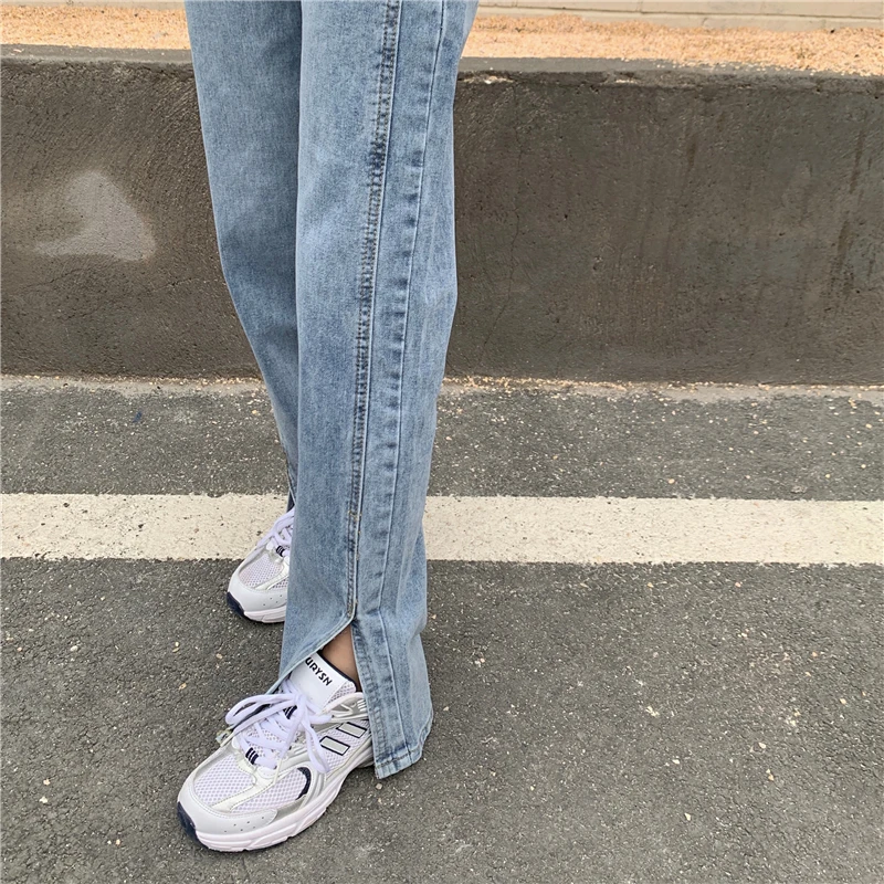 Jeans Women Spring High Waist Button Vintage Retro Fashion Chic Casual Side-slit Slim Ulzzang Streetwear Straight All-match Teen
Jeans Women Spring High Waist Button Vintage Retro Fashion Chic Casual Side-slit Slim Ulzzang Streetwear Straight All-match Teen