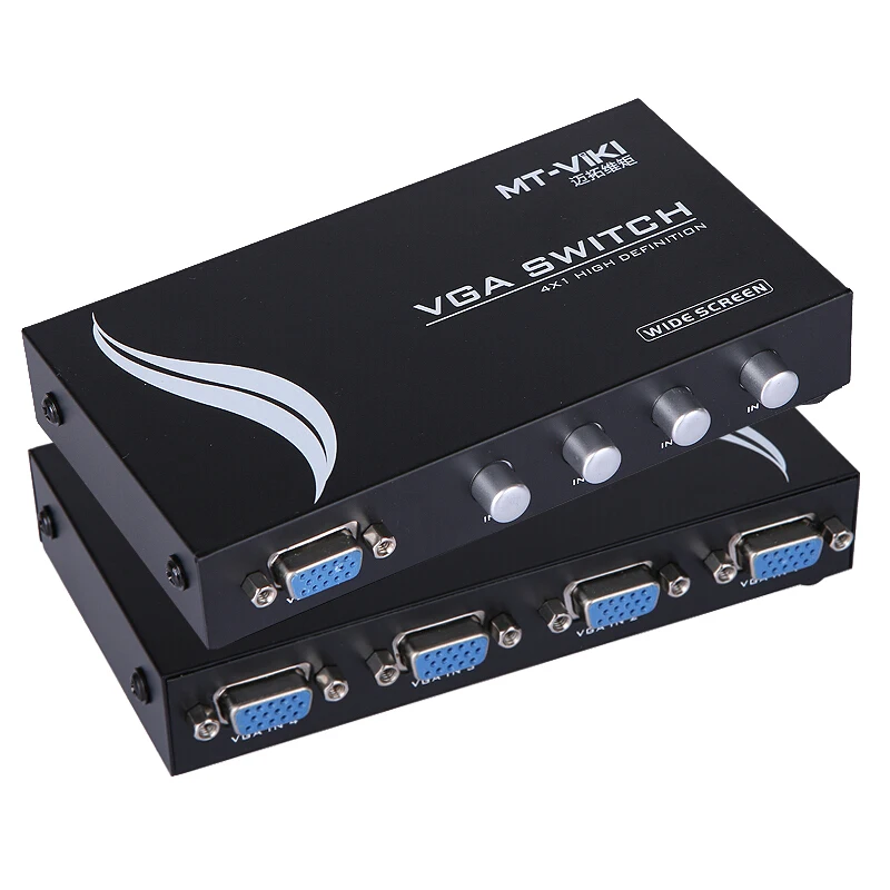 Фото MT VIKI VGA Switch Box D sub коммутатор с 4 входными портами 1 выход ПК - купить