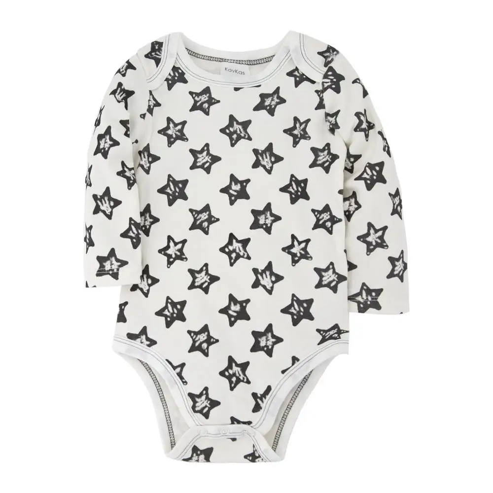 

Newborn Baby Bodysuit Long Sleeve Black Star Print body dziecko Body bebe Pyjamas Baby Girl Clothes ropa bebe Baby Boy Bodysuits