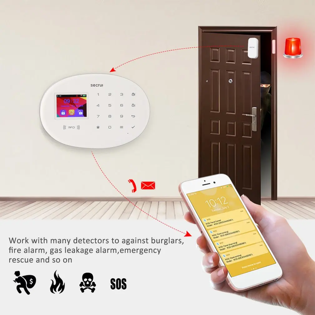 W20 TFT Color Screen GSM Alarm System Wireless Detector Digital Dual Core Technology Infrared Detector Import Sensors
W20 TFT Color Screen GSM Alarm System Wireless Detector Digital Dual Core Technology Infrared Detector Import Sensors
