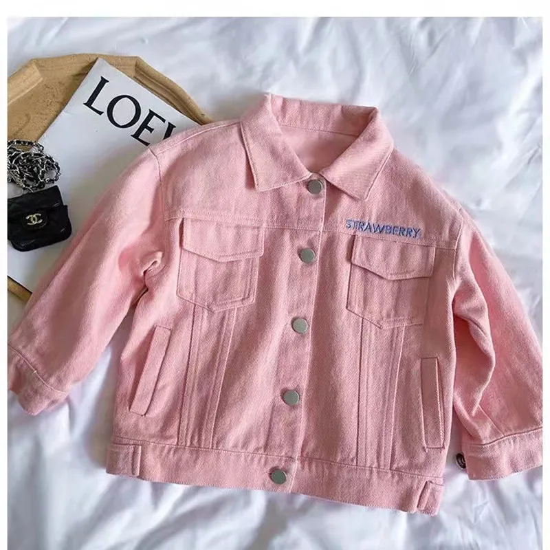 Kids Girls Jackets Spring And Autumn New Children's Net Celebrity Korean Coat Baby Girls Foreign Style Denim Jackets
Kids Girls Jackets Spring And Autumn New Children's Net Celebrity Korean Coat Baby Girls Foreign Style Denim Jackets