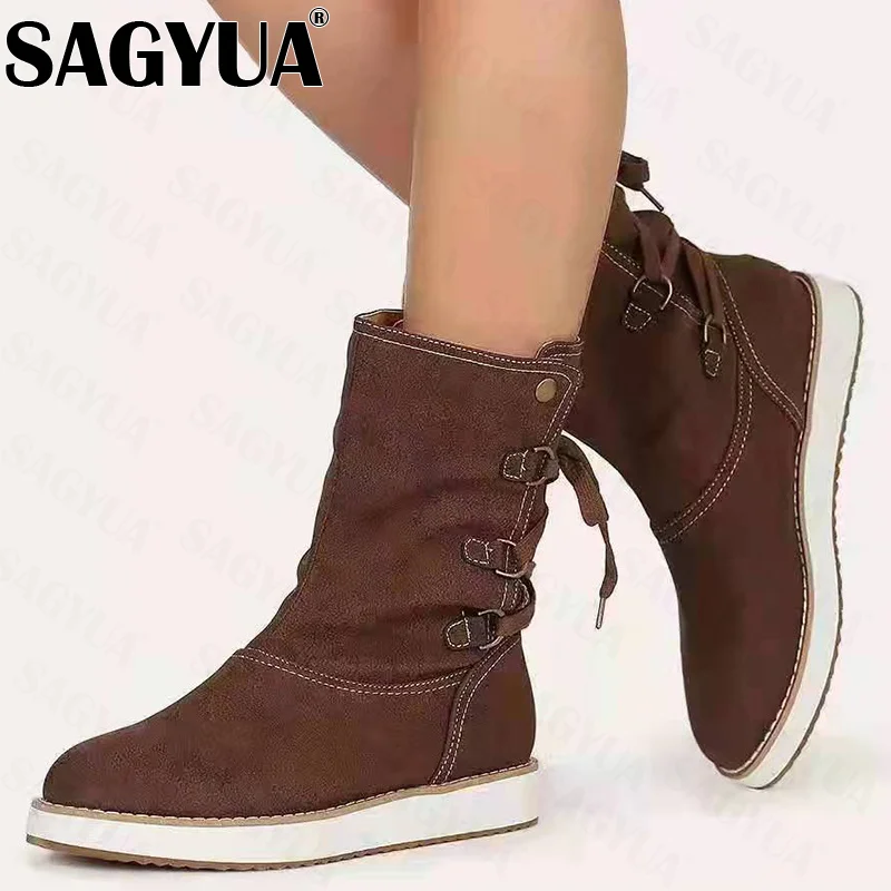 2022 Winter Women's Chelsea Boots Platform Suede Plus Size Ankle Boots Leopard Casual Sport Walking Shoes Lace-up Female Botas
2022 Winter Women's Chelsea Boots Platform Suede Plus Size Ankle Boots Leopard Casual Sport Walking Shoes Lace-up Female Botas
