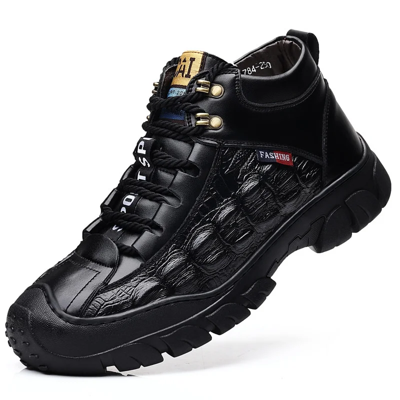 2021 Winter New Men Leather Cotton Shoes Fashion Casual Warm Plush Thickened High Top Men Boots Lace Up Men Snow Work Boots
2021 Winter New Men Leather Cotton Shoes Fashion Casual Warm Plush Thickened High Top Men Boots Lace Up Men Snow Work Boots