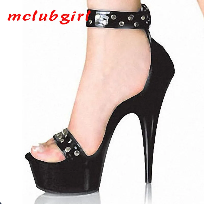 Mclubgirl 15cm Heels Nightclub Fun Stiletto Sandals Hate Sky Super High Heels Shoes Bag Heel Rivet Fun Women's Shoes LYP
Mclubgirl 15cm Heels Nightclub Fun Stiletto Sandals Hate Sky Super High Heels Shoes Bag Heel Rivet Fun Women's Shoes LYP