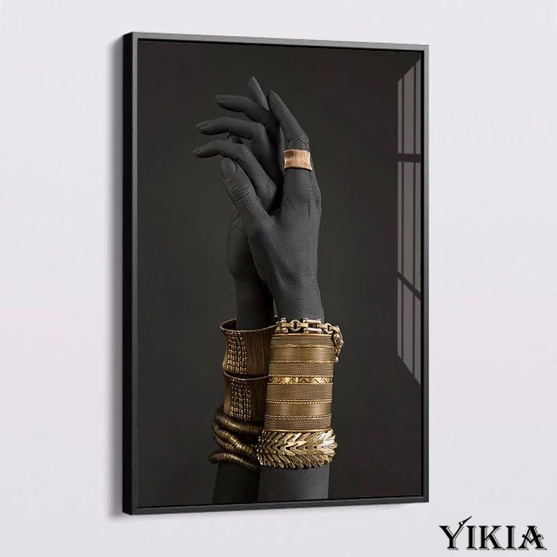 Gold Jewelry in Black Woman's Hand Canvas Painting African Art posters and prints Scandinavian Wall Pictures Living Room Decor
Gold Jewelry in Black Woman's Hand Canvas Painting African Art posters and prints Scandinavian Wall Pictures Living Room Decor