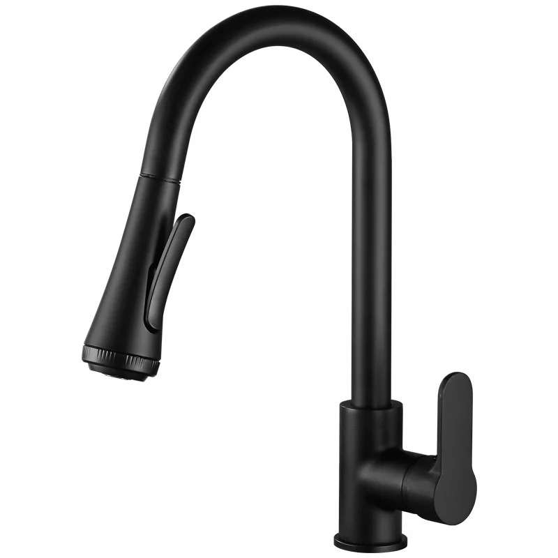 Black Kitchen Faucet 304 Stainless Steel Pull Multi-Function Hot And Cold Sink Faucet
Black Kitchen Faucet 304 Stainless Steel Pull Multi-Function Hot And Cold Sink Faucet