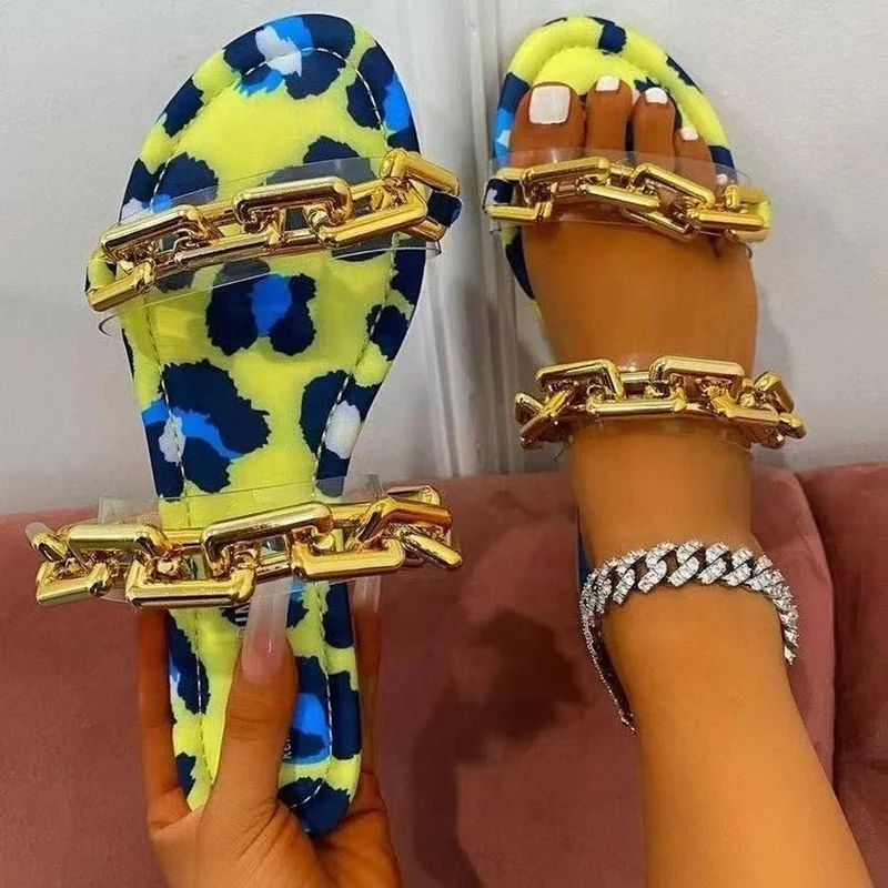 Flat Slippers Women Shoes Summer New Woman Sandals Sexy PVC Chain Sandal Ladies Flip Flops Casual Beach Dress Slides Designer 41
Flat Slippers Women Shoes Summer New Woman Sandals Sexy PVC Chain Sandal Ladies Flip Flops Casual Beach Dress Slides Designer 41