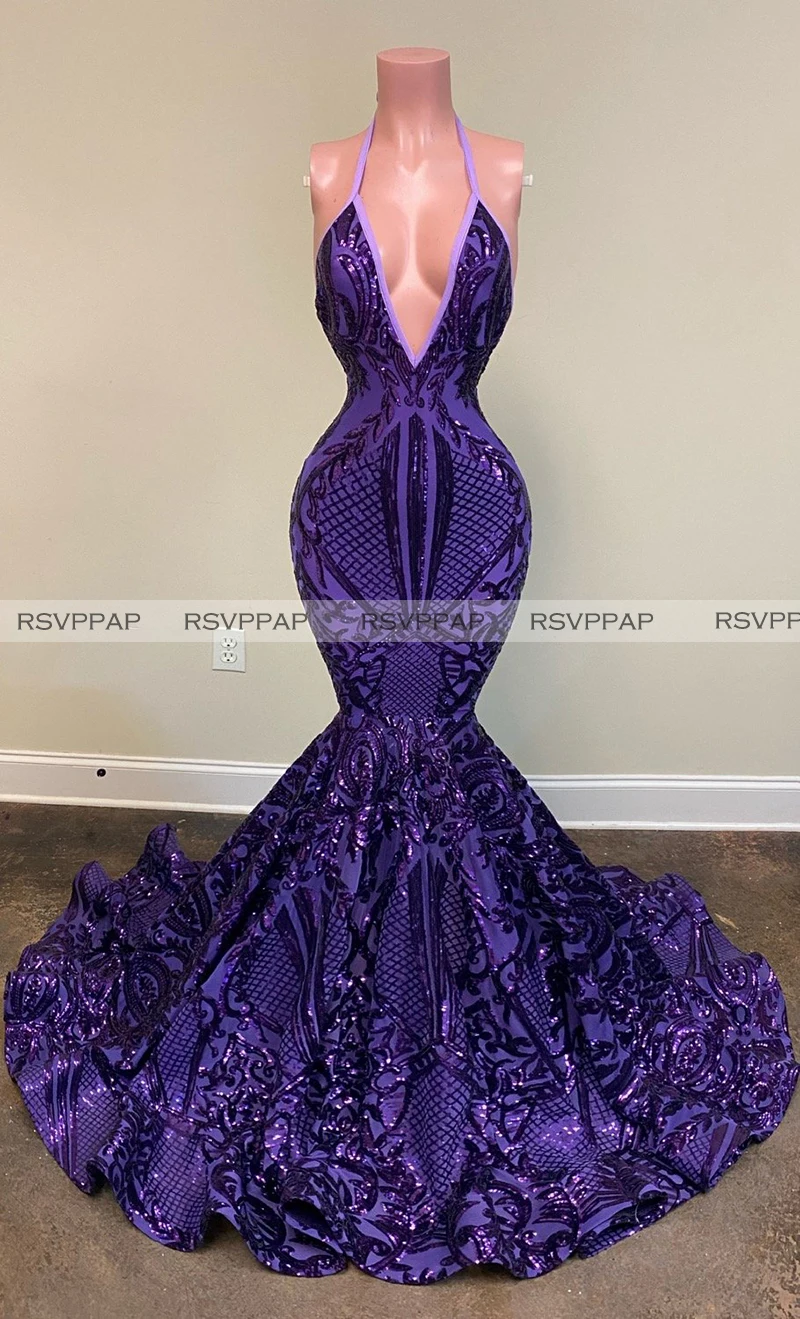 African Girl Purple Mermaid Prom Dresses 2022 Real Photo Sexy Deep V-neck Sparkly Sequin Custom Made Backless Long Prom Gowns
African Girl Purple Mermaid Prom Dresses 2022 Real Photo Sexy Deep V-neck Sparkly Sequin Custom Made Backless Long Prom Gowns