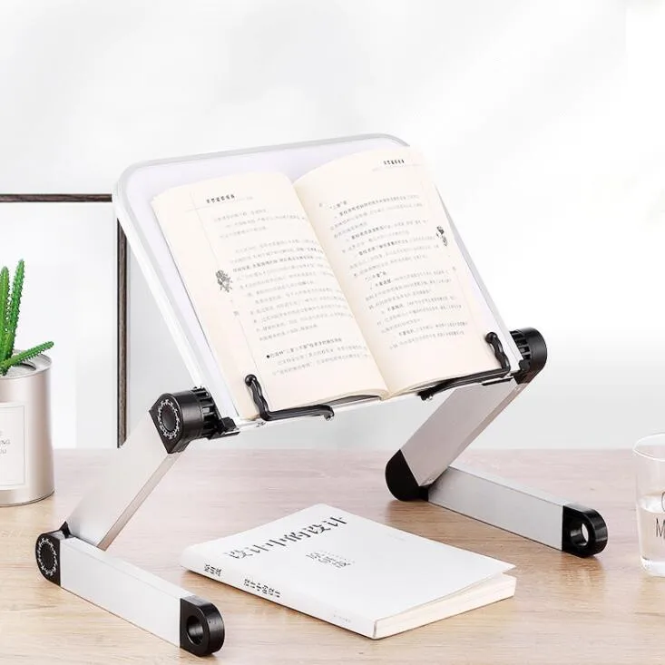 Creative Aluminium Alloy Metal 360 Degree Adjustable Shelf Stand Book Reading Bookshelf Laptop Holder Accesories Stationery 
Creative Aluminium Alloy Metal 360 Degree Adjustable Shelf Stand Book Reading Bookshelf Laptop Holder Accesories Stationery