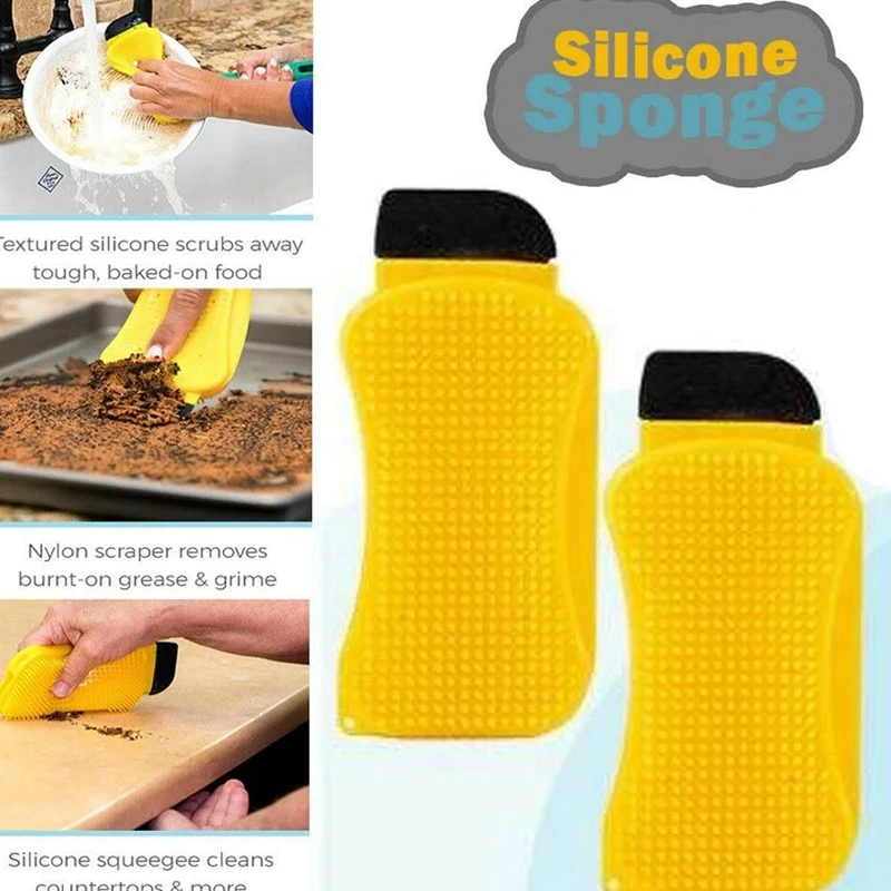 HOT SALE Multifunctional Silicone Sponge Cleaning Dish Brush 3 in 1 Kitchen Sponge Brush
HOT SALE Multifunctional Silicone Sponge Cleaning Dish Brush 3 in 1 Kitchen Sponge Brush